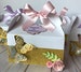 Butterfly favor boxes, first birthday party boxes, Gable box, butterfly baby shower, butterfly garden party favors 