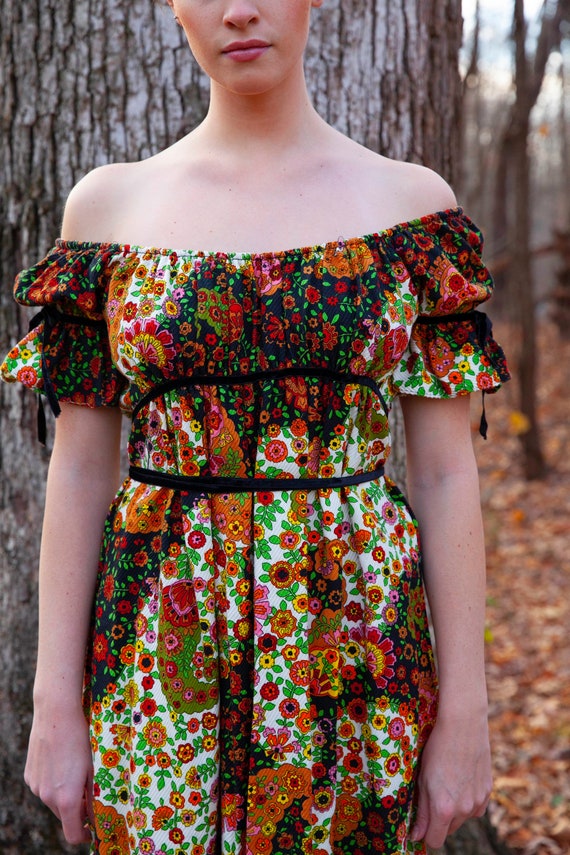 Anne Fogarty collectors boho maxi dress
