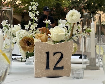 3" Tall Minimalist Table Numbers for DIY Wedding Decoration Projects, Wedding Receptions Celebration, Do It Yourself Bride