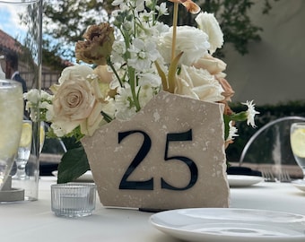 5" Tall Minimalist Table Numbers for DIY Wedding Decoration Projects, Wedding Receptions Celebration, Do It Yourself Bride