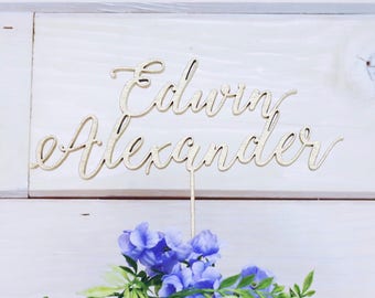Cake Topper - Custom Name