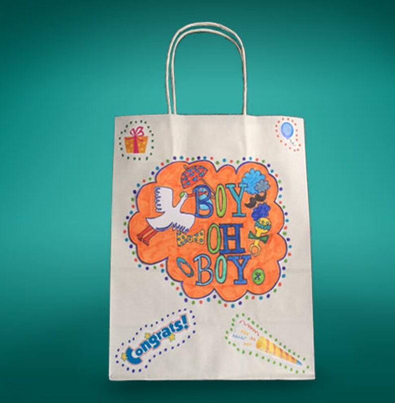 Boy Shower Favors Baby Boy Gift Bags Baby Boy Shower Favors Etsy
