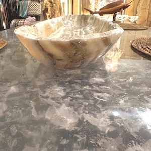 47” long Organic Onyx bowl