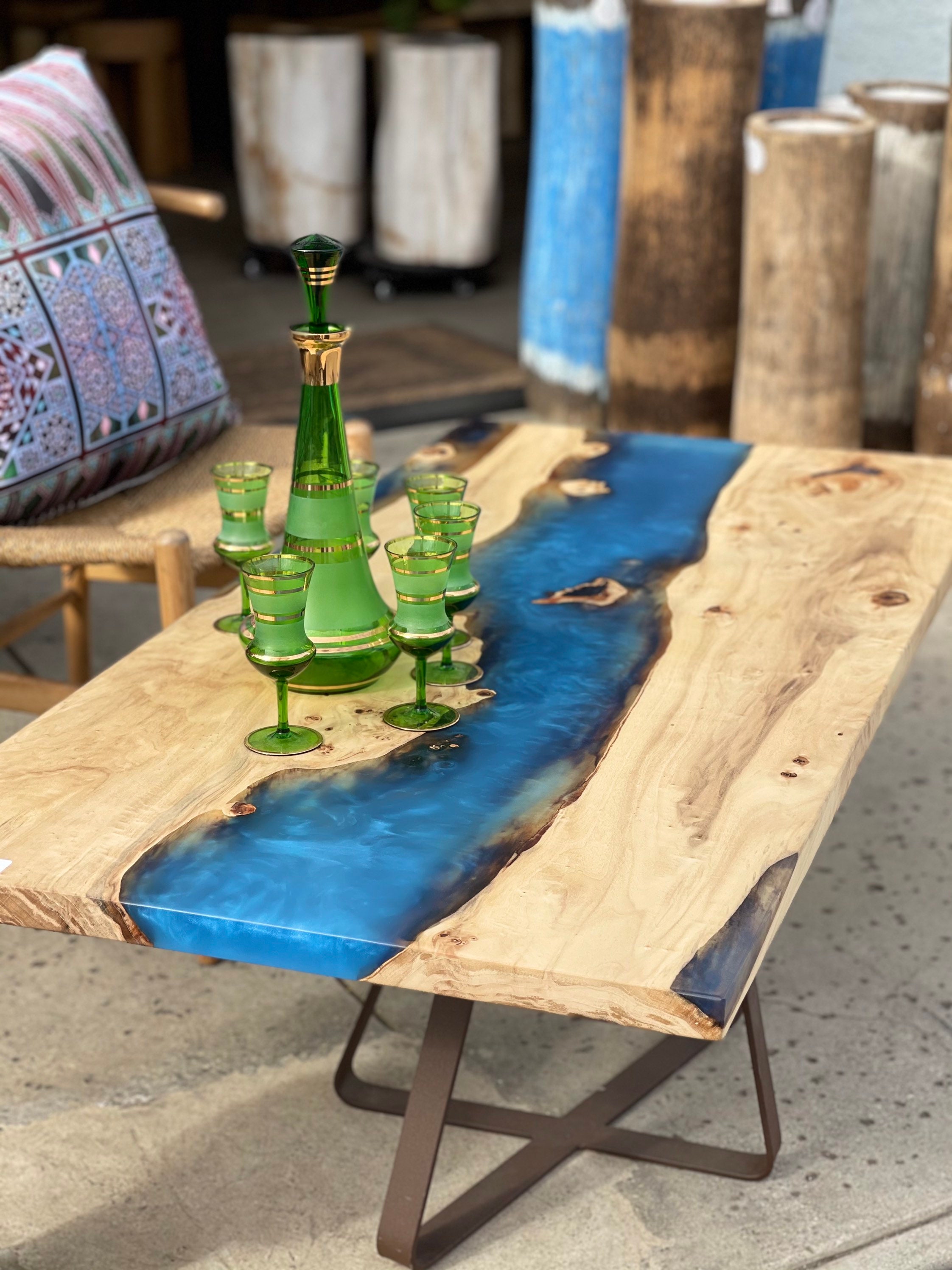 Custom Resin River Coffee Table Etsy