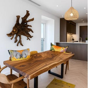 Custom 75” Acacia Dining Table