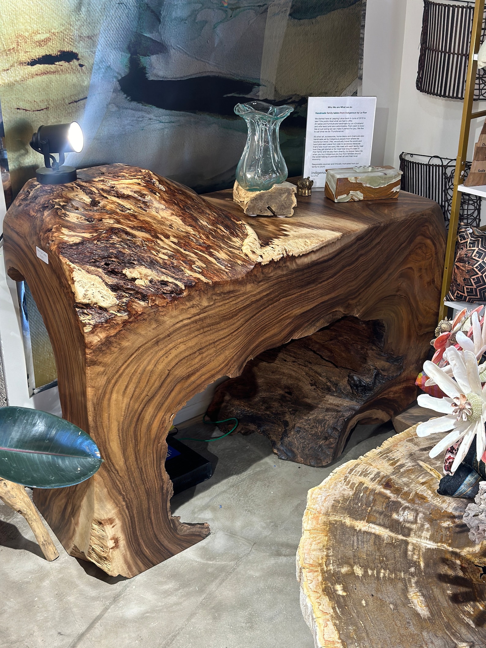Wood Root Console - Acacia - Etsy