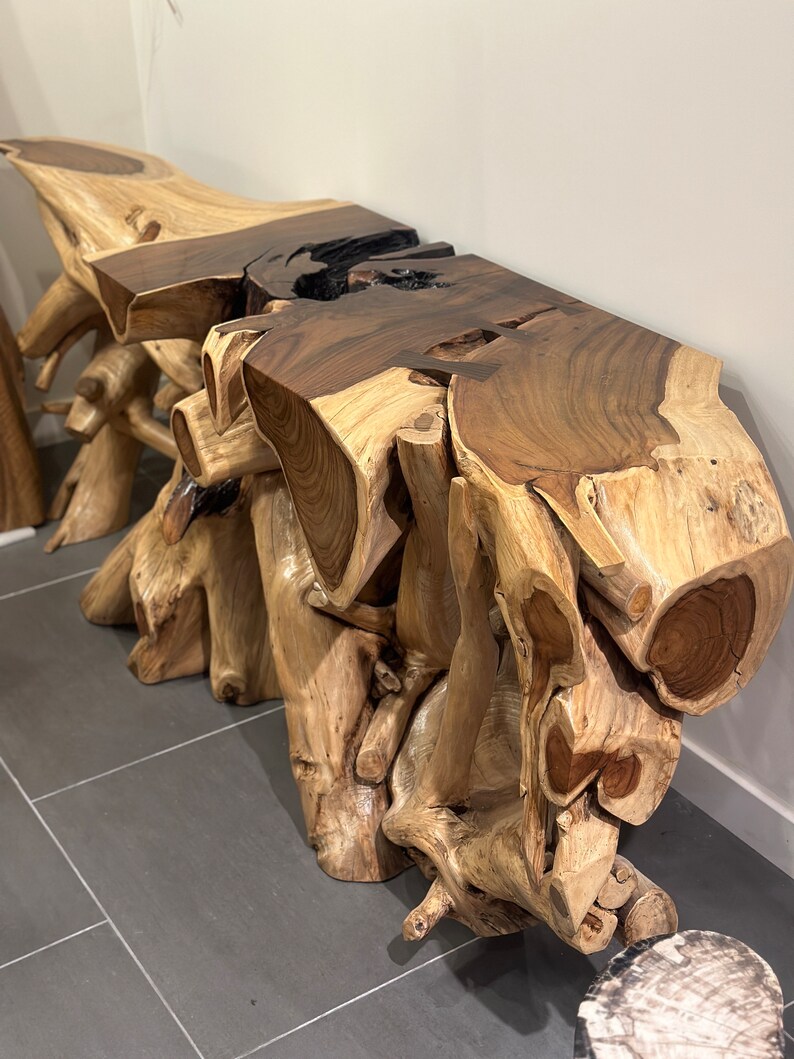 Reclaimed Rose Wood Console Sofa Table - Etsy