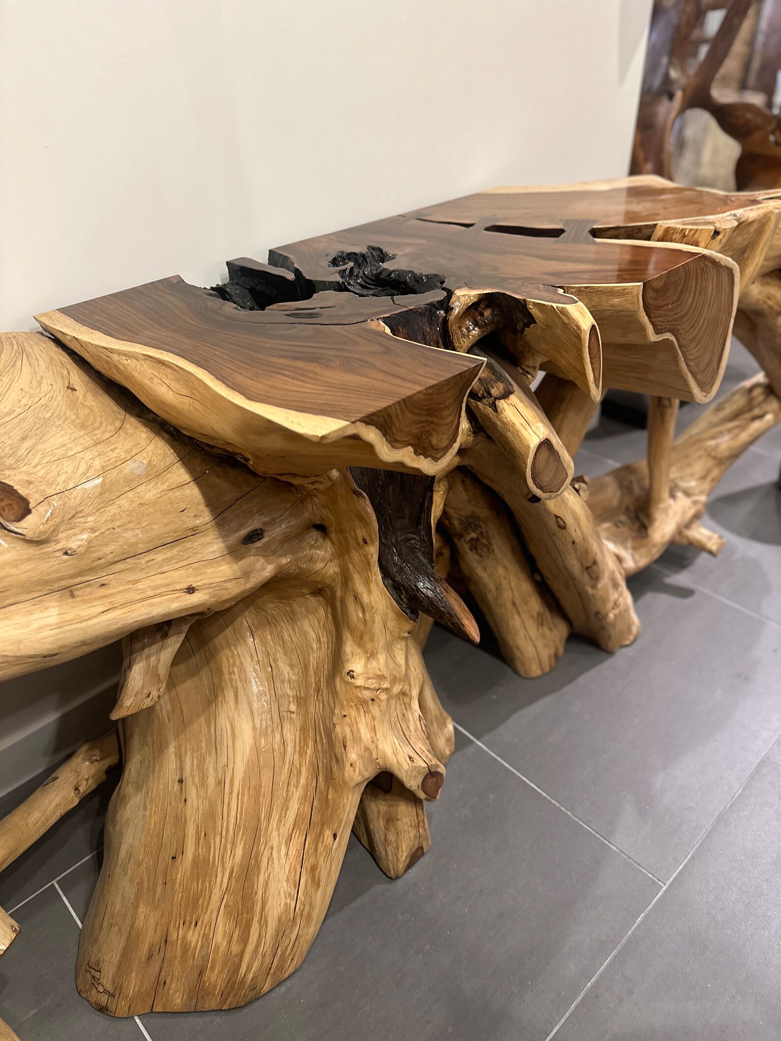 Reclaimed Rose Wood Console Sofa Table - Etsy