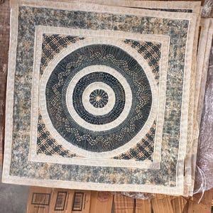 Large Square Amate Bark Wall Art: Handwoven Tapestry (31.5")