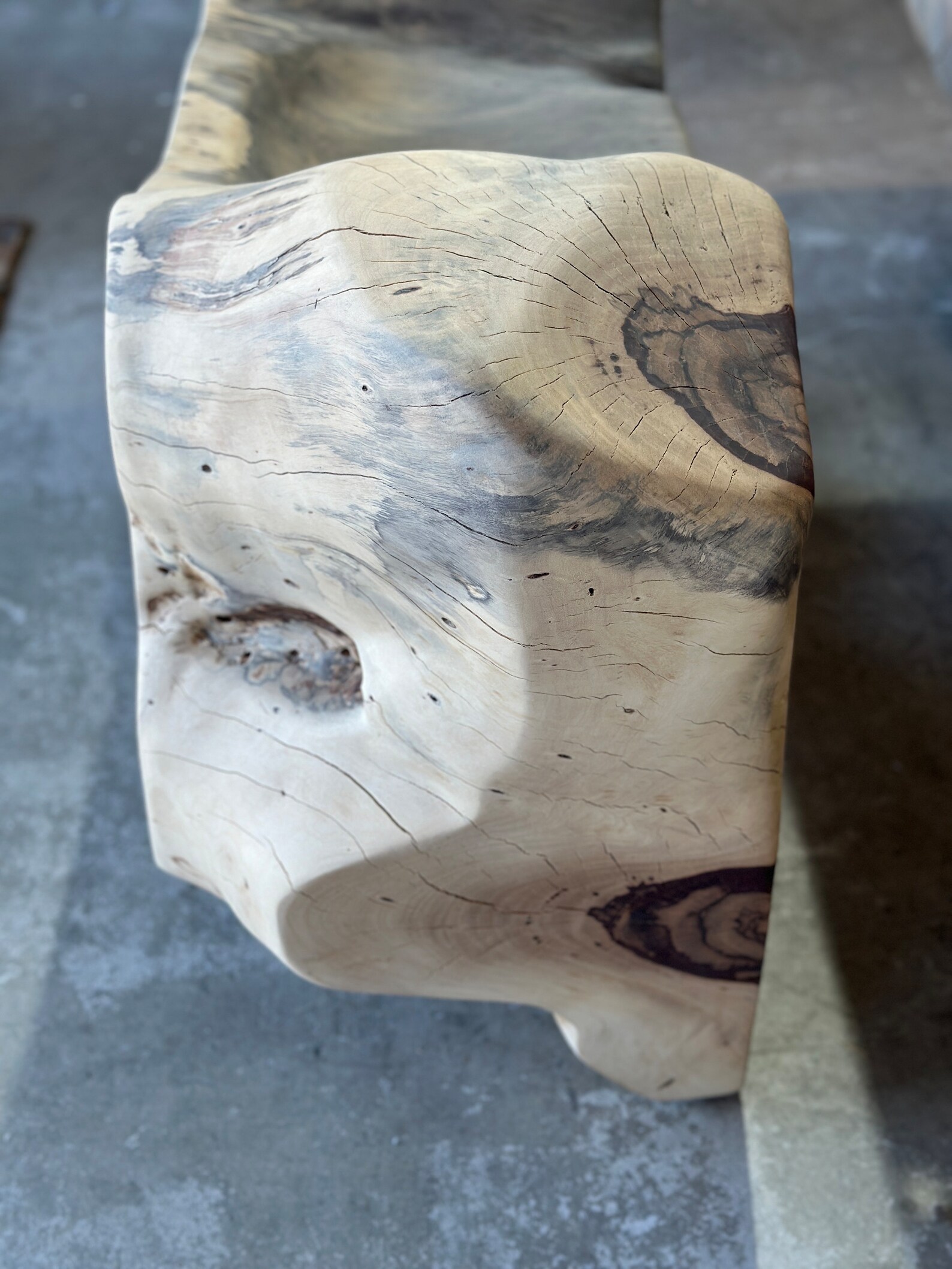 Hand Shaped Organic Single Person Bench - Etsy