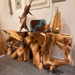 Reclaimed Rose Wood Console Sofa Table - Etsy