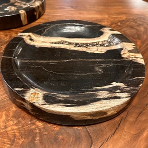 Petrified Wood Charger Plate: 12&quot; Centerpiece Plate