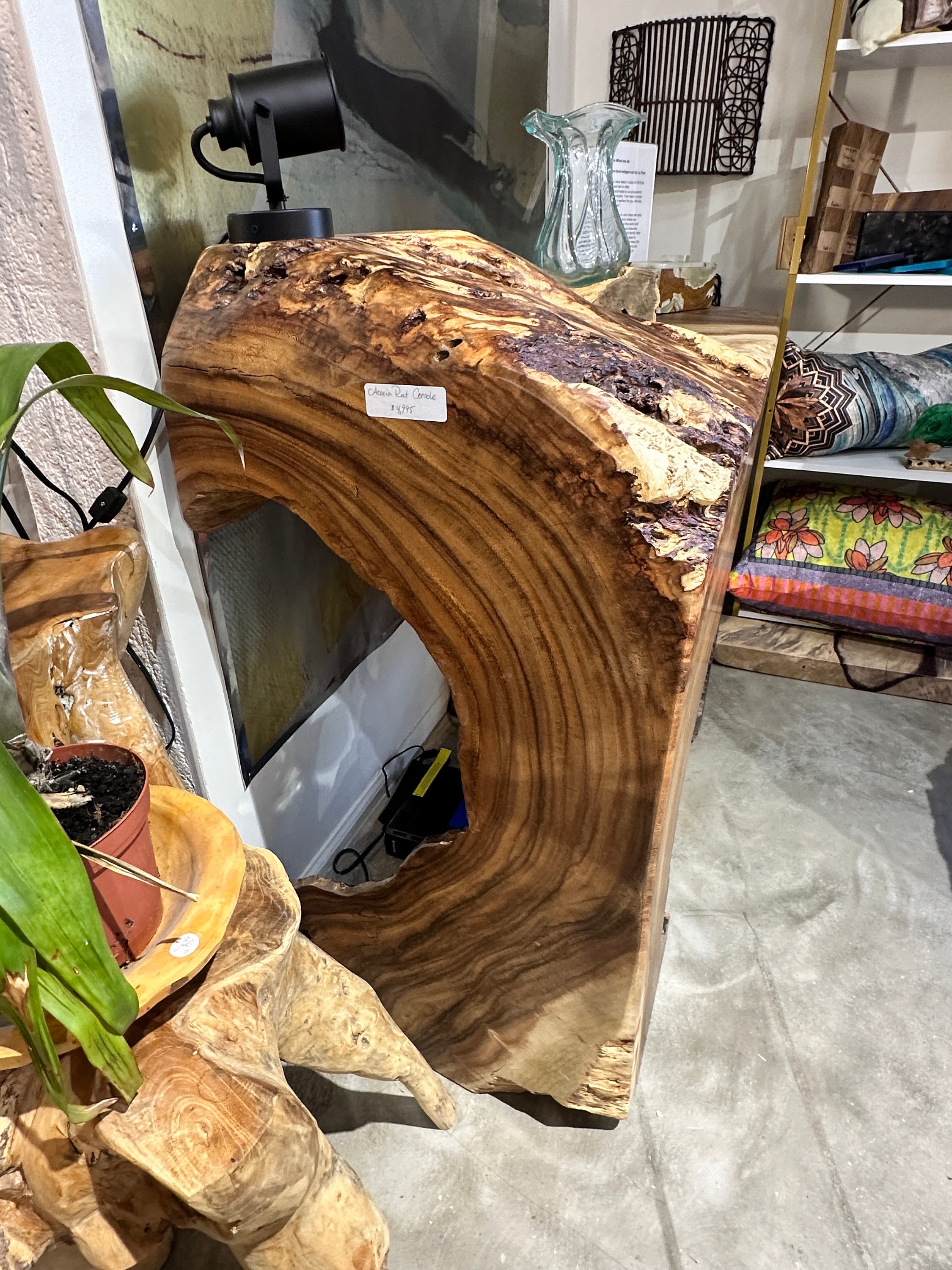 Wood Root Console - Acacia - Etsy