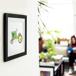 Trator antigo John Deere, quarto infantil, berçário. Download digital, arte de parede para impressão, decoração de casa
