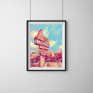 Cozy Cone Motel Art Print: Cars Land, Radiator Springs (Digital Download)