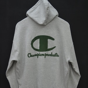 Champion Hoodie Vintage Champion Sweatshirt 90s Champion Big Logo Sweater Hoodie Size L
