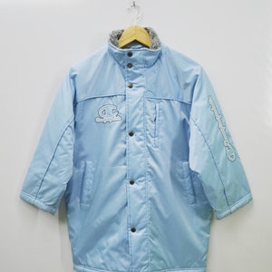 Champion Jacket Vintage Champion Windbreaker Champion Products Big Logo Spell Out Long Winter Button Zipper Jacket Size YOUTH 130