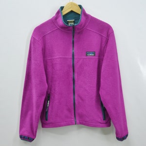 LL Bean Jacket Vintage LL Bean Fleece Jacket Vintage L.L. Bean Vintage Made In USA Fleece Jacket Size Womens S