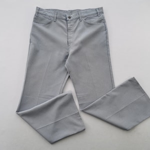 VTG 80s LEVIS ACTION SLACKS Brown pants mens 36x30 USA Made