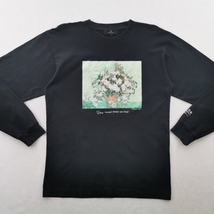 Vincent van Gogh Shirt Vincent Willem van Gogh Roses Art Tee T Shirt Size XL