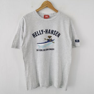 Helly Hansen Shirt Vintage Helly Hansen T Shirt 90s Helly Hansen Total Sea Gear Tee T Shirt Size S/M