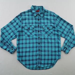 Levis Shirt Vintage 00s Levis Red Tab Checkered Button Shirt Size M