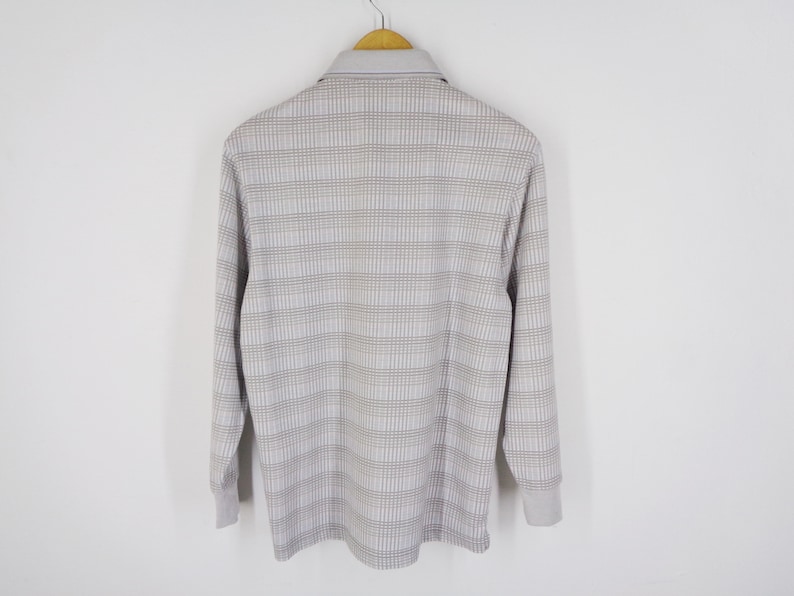 Gianni Valentino Shirt Vintage Gianni Valentino Polo Shirt 90/'s Gianni Valentino Italy Long Sleeve Polo Tee T Shirt Size M