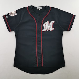 Chiba Lotte Marines Jersey Vintage 90s Chiba Lotte Marines Baseball Jersey MLB Shirt Size L