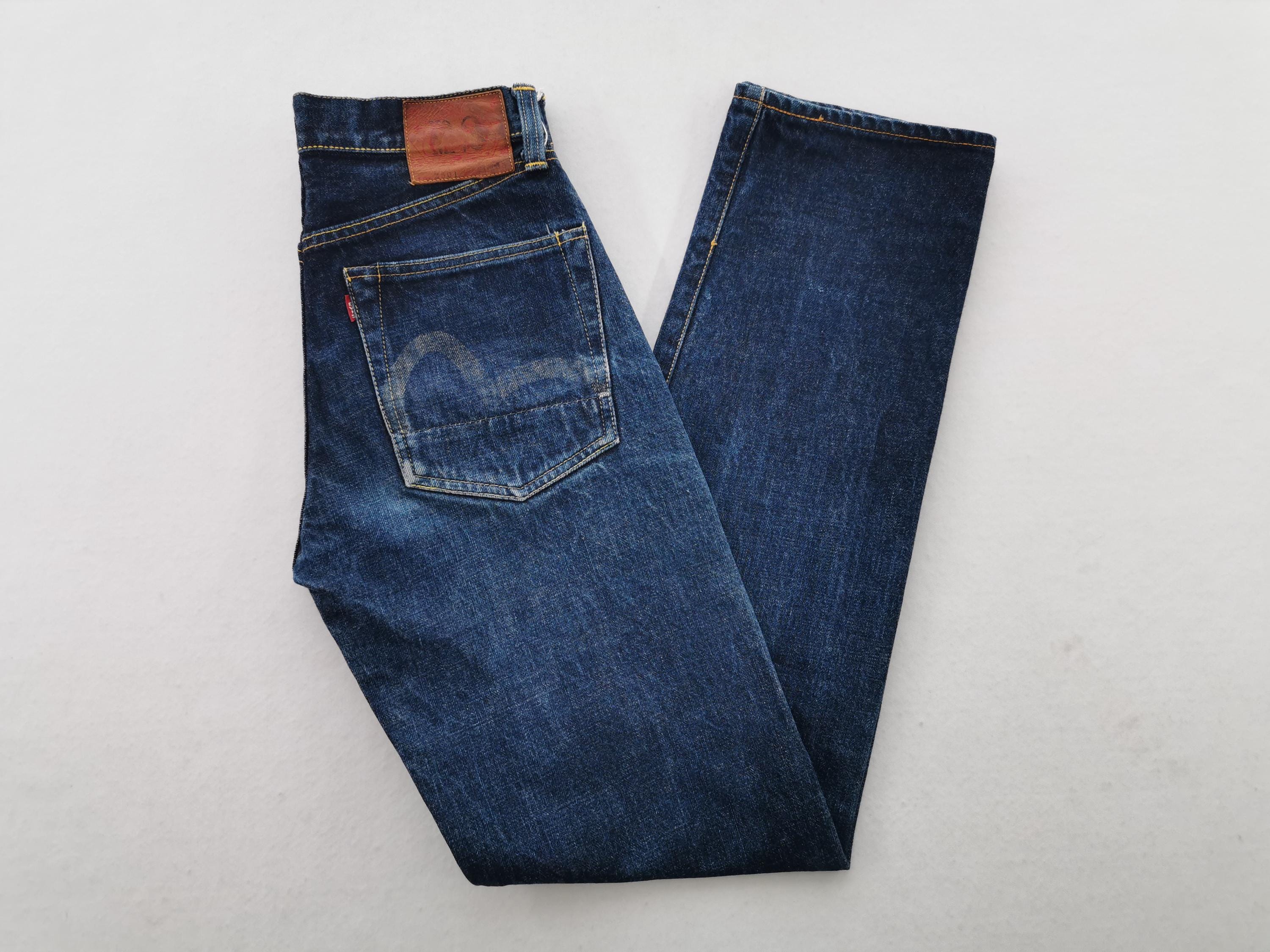 エビスジーンズ　2501 Evis Jeans Vintage 90s Evis Lot 2501 Logo Selvedge Denim
