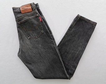 Wrangler Jeans Distressed Vintage Size 30 Wrangler Pants Vintage Wrangler Made In Japan Black Denim Jeans Pants Size 29/30x31