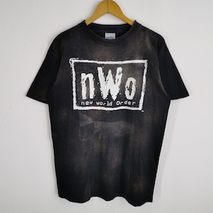 New World Order Distressed Shirt New World Order Tie Dye Tee T Shirt Size L