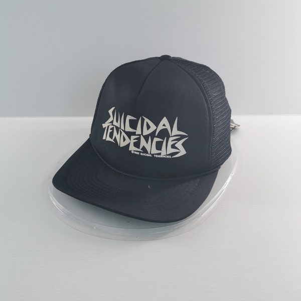 Suicidal Tendencies Cap Vintage 90's Suicidal Tendencies Trucker Logo Cap