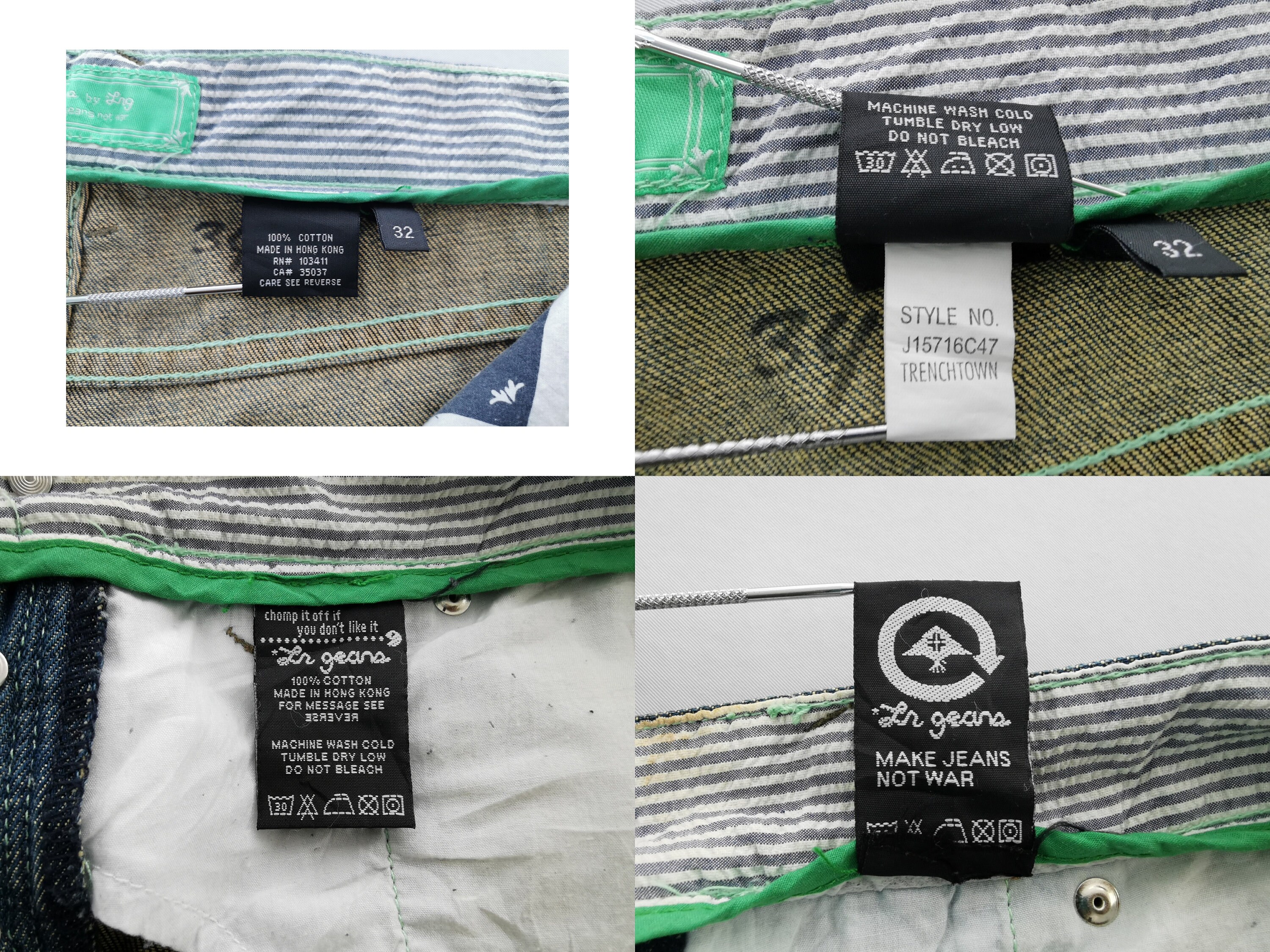 Ln Geans LNG Jeans Vintage Size 32 Ln 