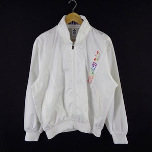 Adidas Jacket Vintage Adidas Windbreaker 90s Adidas Made In Japan Rainbow Windbreaker Jacket Size M