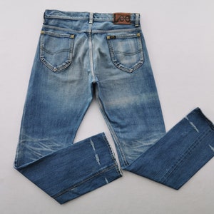 Lee Jeans Distressed Vintage Lee Made In Japan Selvedge Denim Jeans Size 33/34x32
