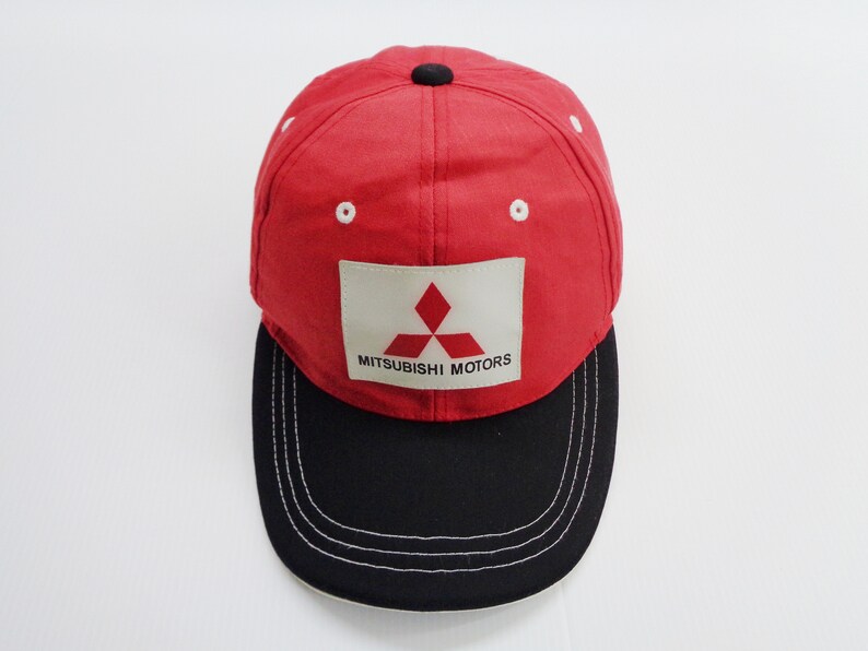 Mitsubishi Cap Vintage Mitsubishi Motors Hat Vintage Mitsubishi Motors Ralli Art Hat Cap