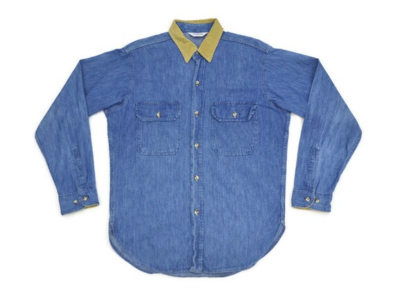 80s FIVE BROTHER デニムシャツ ダンガリーシャツ Five Brother Shirt Vintage Five Brother Denim Shirt 80s Five