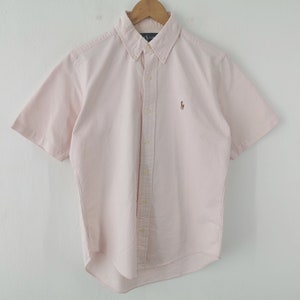 Ralph Lauren Shirt Vintage Ralph Lauren Button Shirt Ralph Lauren Striped Button Down Shirt Size M