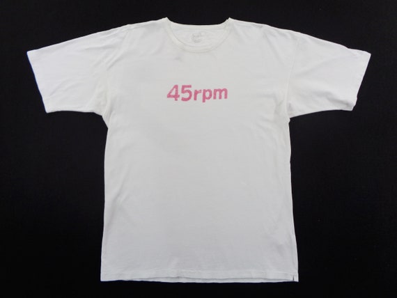 45rpm Shirt Size 5 45rpm T Shirt 45rpm Spell Out Tee T Shirt Size 