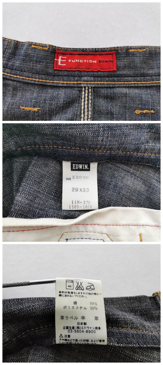 Edwin E Function Jeans Distressed Vintage Size 29… - image 7