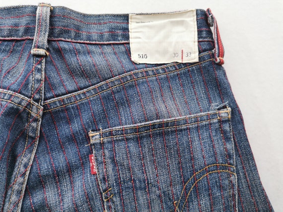 Levis Jeans Vintage 90s Levis Lot 510 Red Loop Sa… - image 7