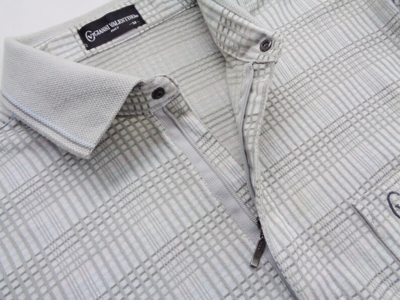 Gianni Valentino Shirt Vintage Gianni Valentino Polo Shirt 90/'s Gianni Valentino Italy Long Sleeve Polo Tee T Shirt Size M