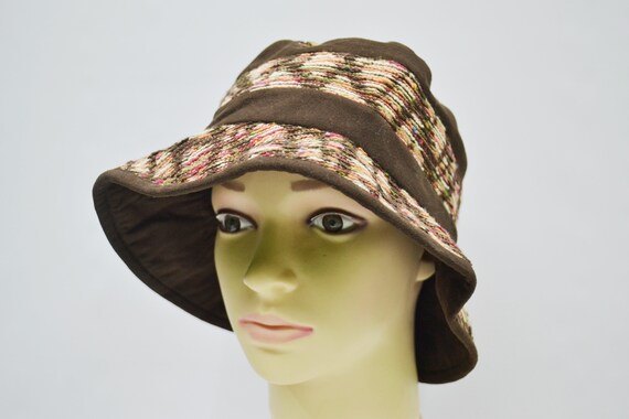Courreges Hat Vintage Courrèges Paris Multicolor Bucket Hat 