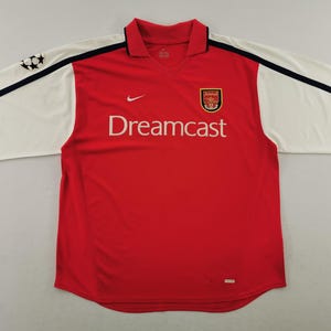 Arsenal Jersey Vintage Arsenal Pires #7 By Nike 00-02 Home Jersey Shirt Made In Portugal Size XL