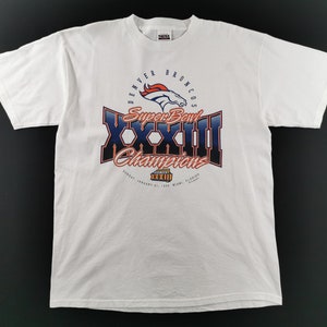 Denver Broncos Shirt Vintage 90er Jahre Denver Broncos NFL Tee T-Shirt Größe XL