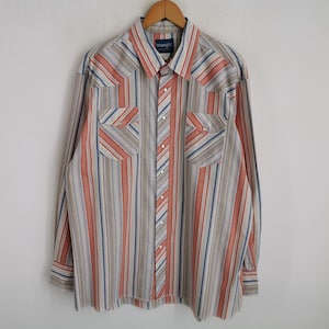 Wrangler Shirt Vintage 90s Wrangler Checkred Button Up Western Shirt Size 2XL