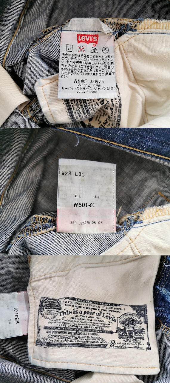 Levis 501 Jeans Distressed Size 29 Levis Jeans Pa… - image 9