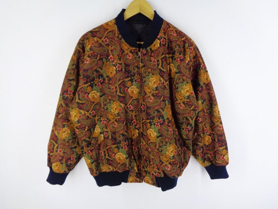All Over Print Jacket Vintage Paisley Windbreaker