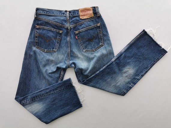 Levis 501 Jeans Distressed Vintage Size 30 Levis … - image 2