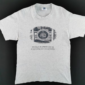 J Press Shirt Vintage J Press T Shirt Vintage J. Press Made In USA Tee T Shirt Size L